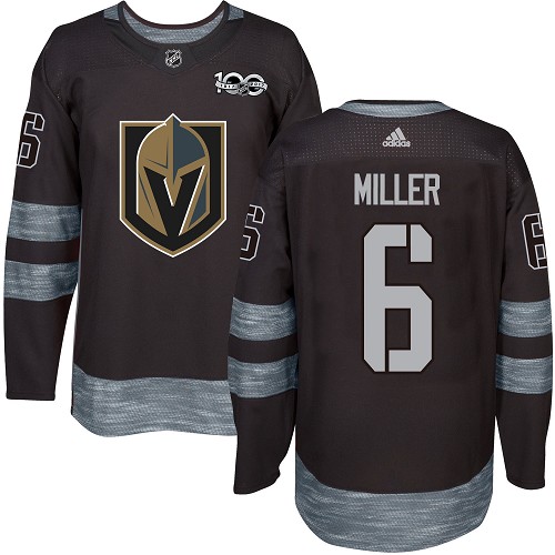 Adidas Golden Knights #6 Colin Miller Black 1917-100th Anniversary Stitched NHL Jersey - Click Image to Close